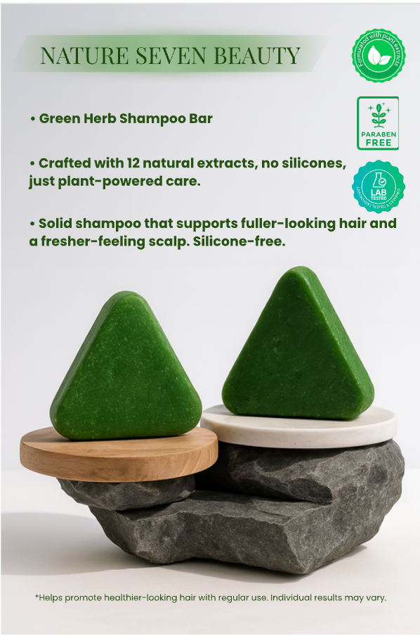Seven Green Beauty - Green Herb Shampoo Bar